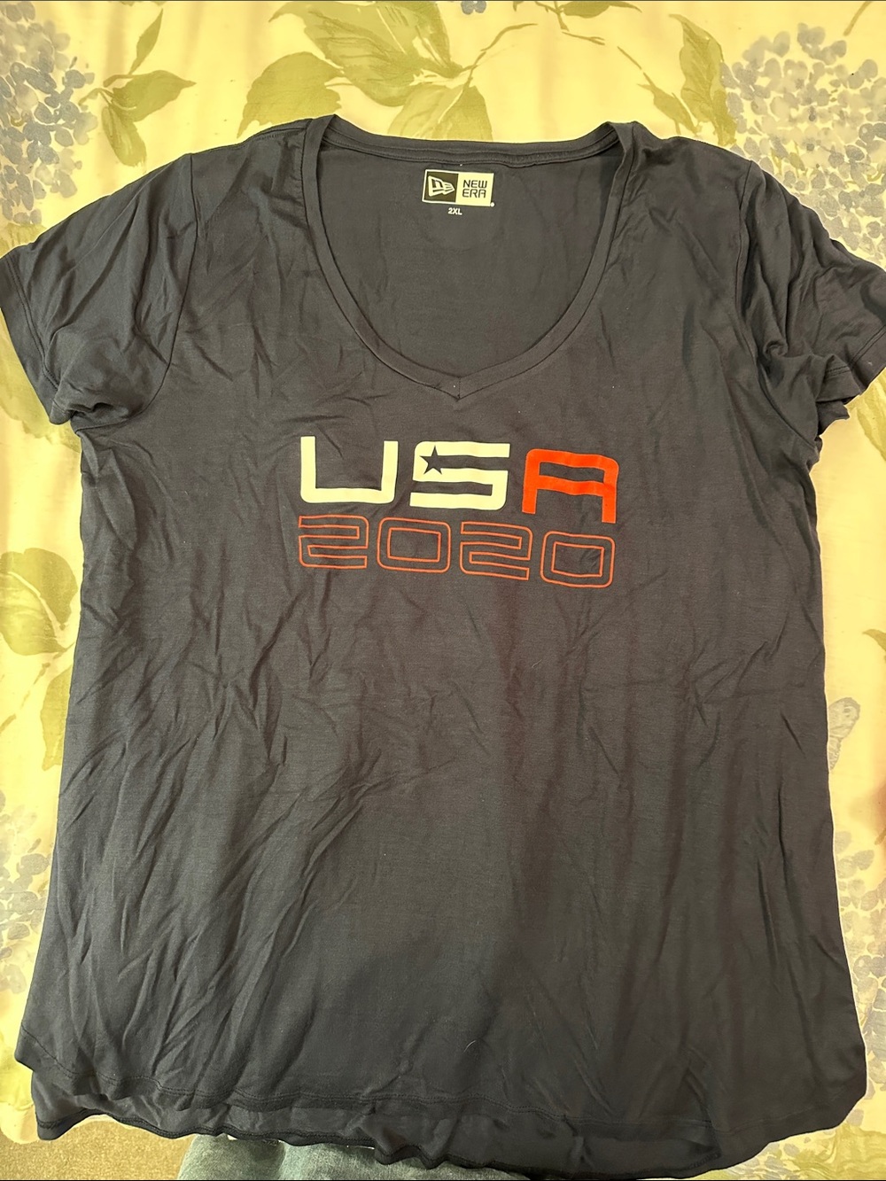 New Era Women's Navy USA 2020 Graphic Tee